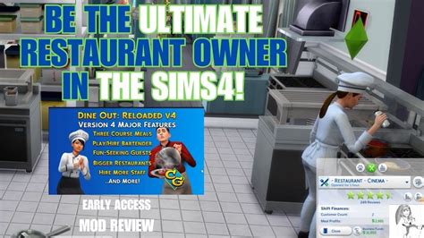 carl_dineout_reloaded|The Sims 4 Dine Out Reloaded got an AMAZING fast food update!.